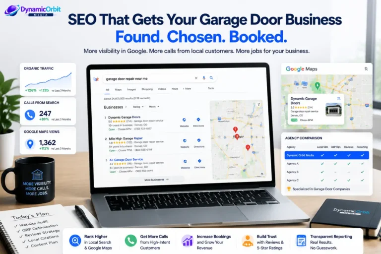 Best garage door repair SEO companies comparison for 2026.