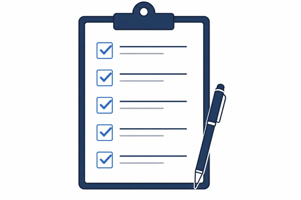Checklist graphic for vetting a local link-building vendor
